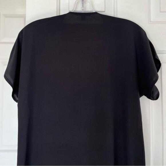 SOLD Juliette Hogan Zip Detail Silk Black Shift Dress NZ 10 / US 6 - Picture 8 of 14